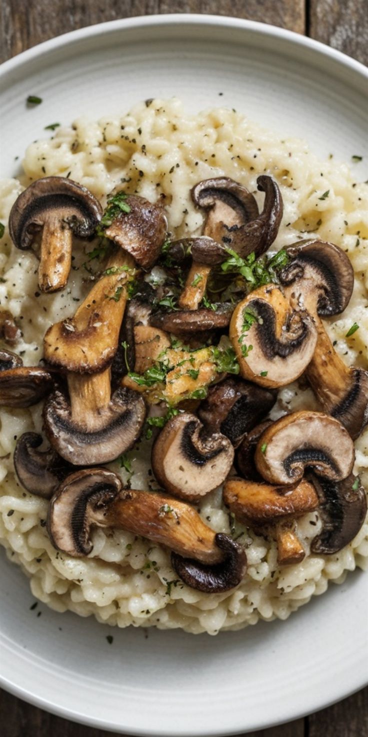 Wild mushroom risotto