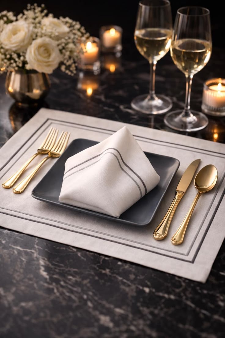 Premium class table setting
