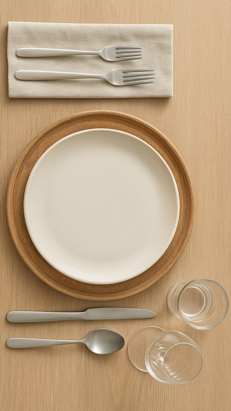 Standard class table setting